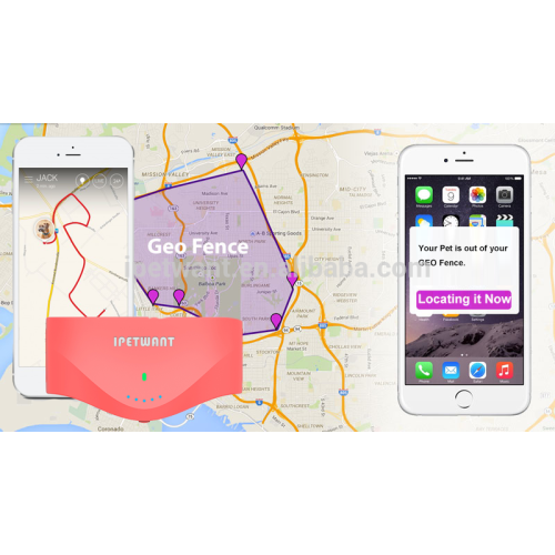 Pet GPS Tracker Collar for Dog and Cat iphone and android